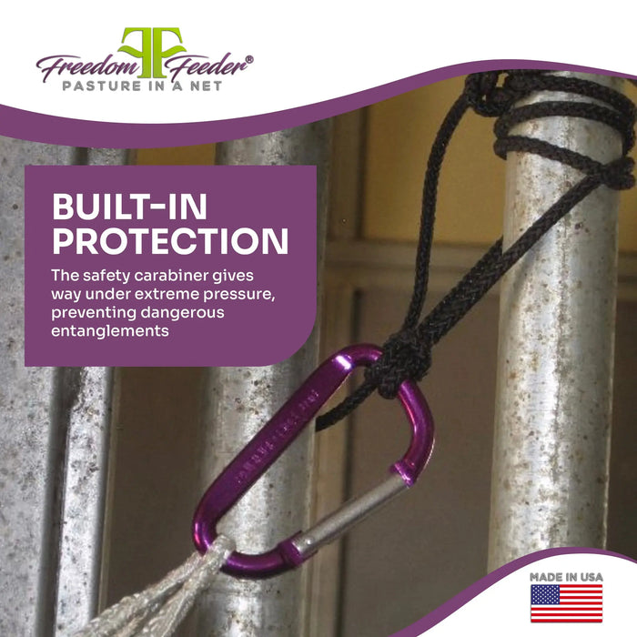 Freedom Feeder Extended Day Net - Slow Feed Hay Net - 2 String Bale - 3 Size Mesh Options Freedom Feeder