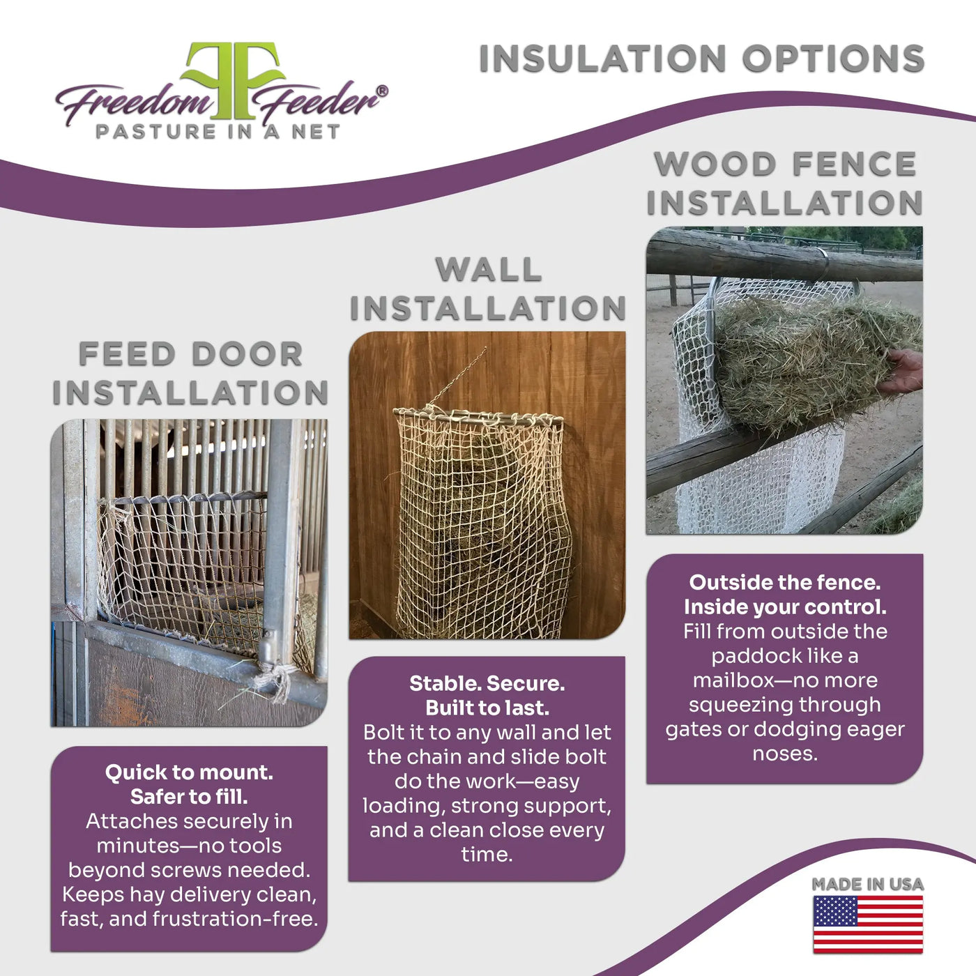 Hay Net Frame Freedom Feeder Frame | Slow Feed Hay Net Frame | Easy Feed Solution ...