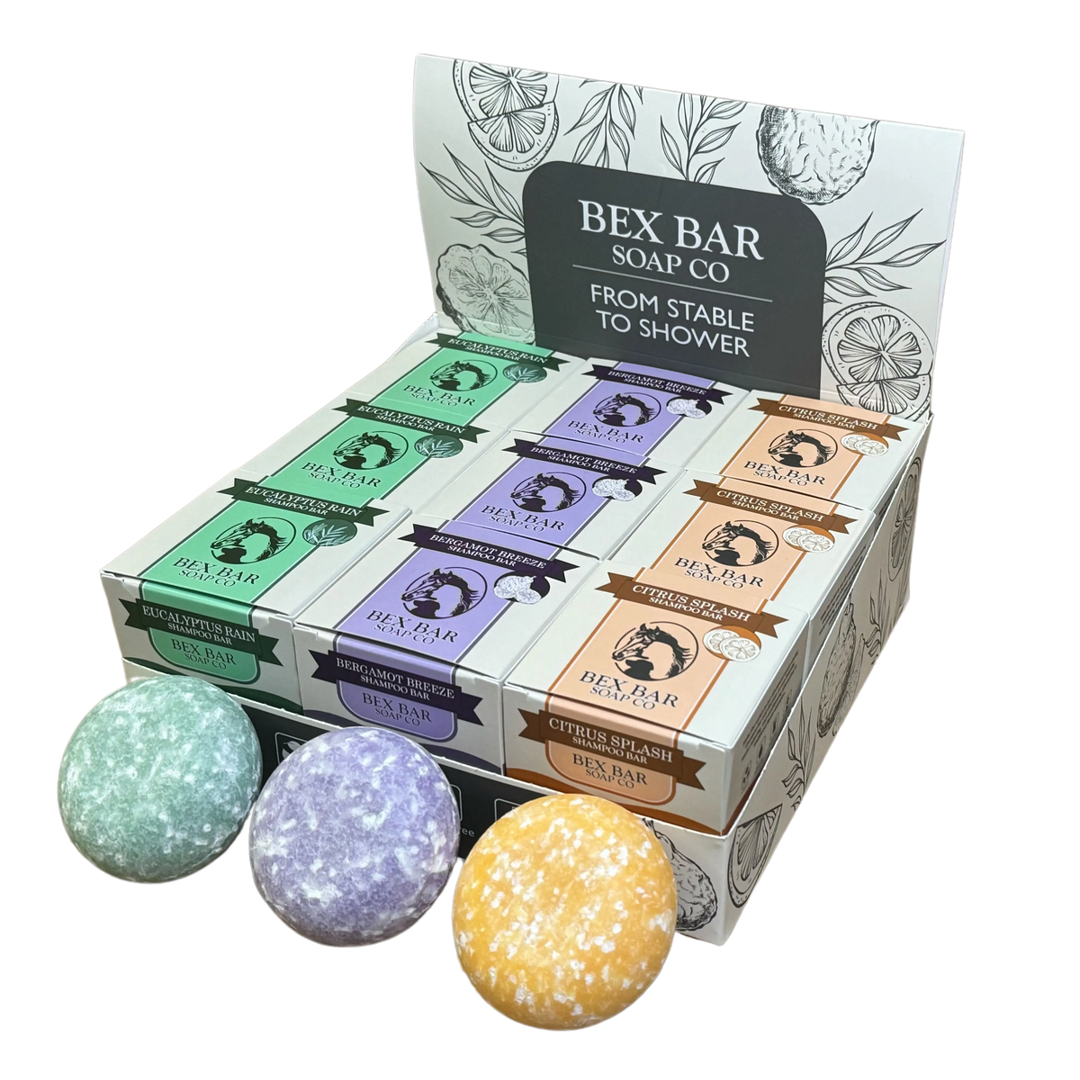 Bex Bar 18-Pack | Bulk Natural Shampoo Bars for Horses & Dogs