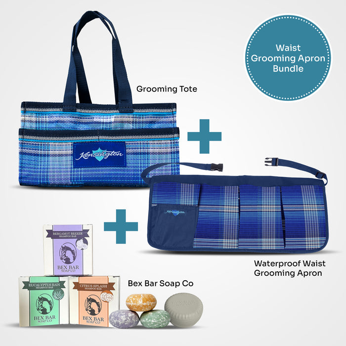 Bundle Waterproof Waist Grooming Apron, Tote and BexBars
