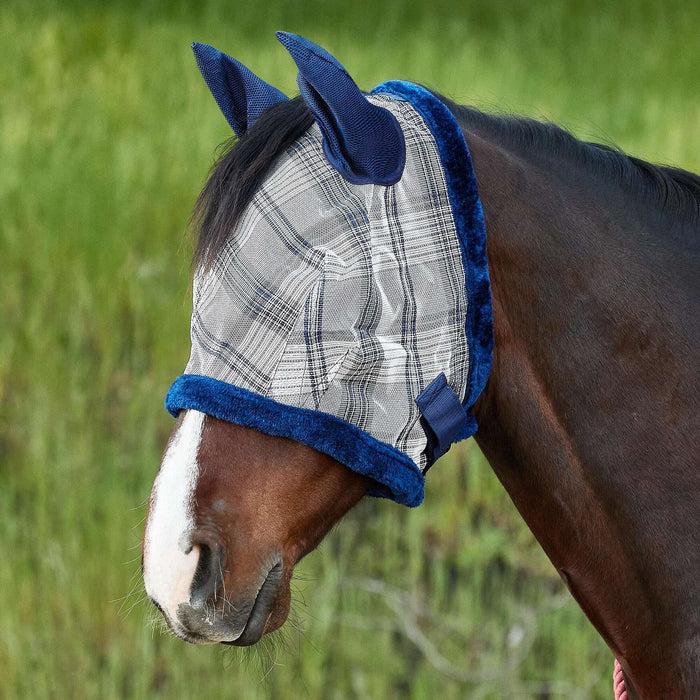 Fly Mask with Fleece Trim and Soft Mesh Ears - 73% UV Blocking