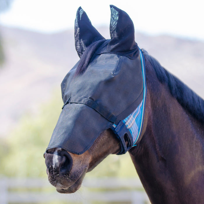 UViator CatchMask - Soft Mesh Ears with Forelock Opening and Removable Nose - 90% UV Blocking