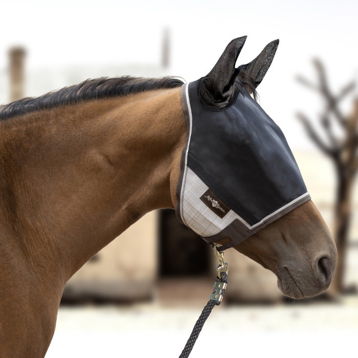Kensington UViator Horse/Equine Fly Mask with Ears | 90% UV Protection in Desert Sand