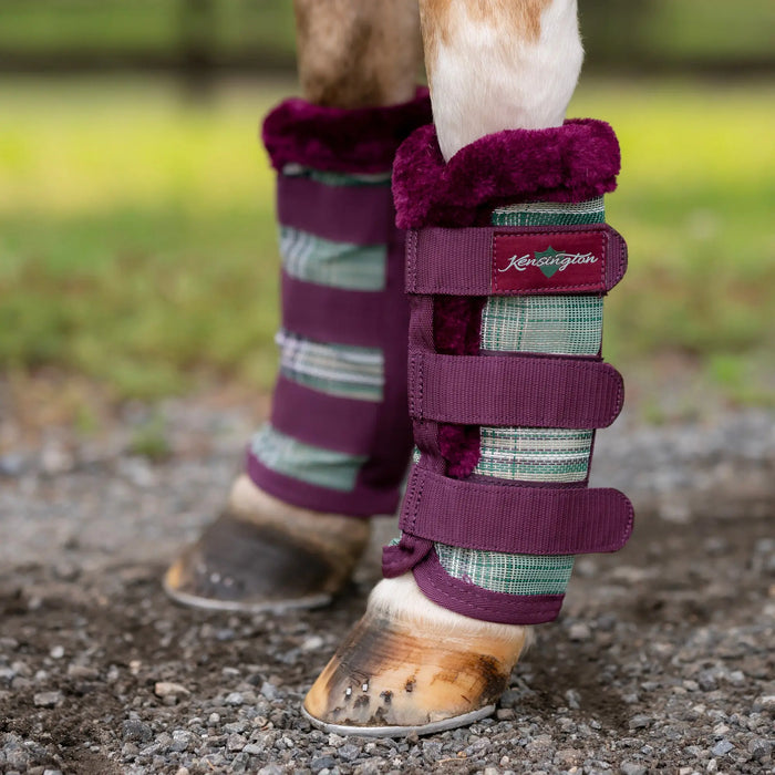 Kensington Equine Pony Fly Boots with Fleece | UV + Fly Protection In Imperial Jade