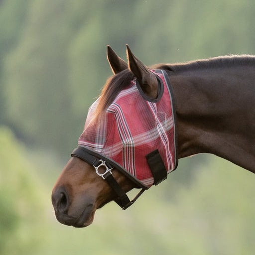 Fly Mask with Web Trim - Dual Ear Opening - 73% UV Blocking