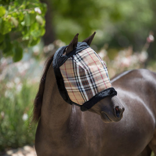 73% UV Pony Fly Mask with Fleece Trim & Dual Ear Openings