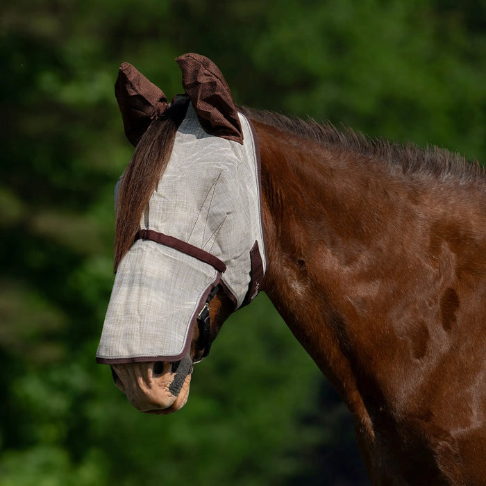 Draft Horse Fly Mask with Long Nose, Ears & 73% UV Protection Kensington Protective Products