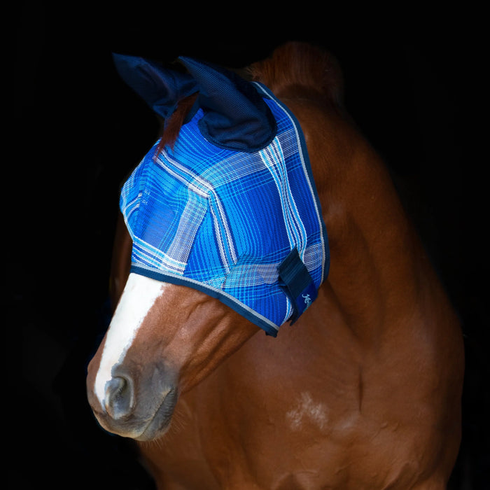 Kensington Equine Horse Fly Mask w/ Ears | UV blocking + Durable  In Kentucky Blue