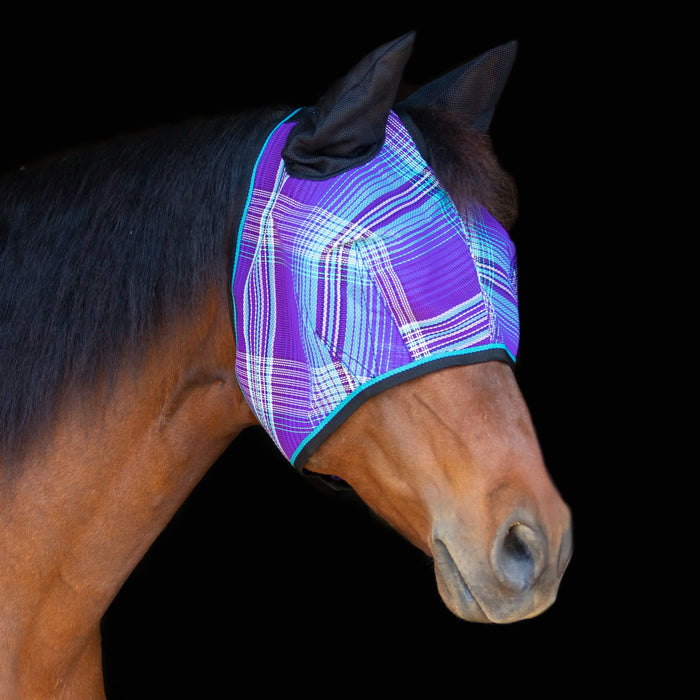 Kensington Equine Horse Fly Mask w/ Ears | UV blocking + Durable  In Lavender Mint