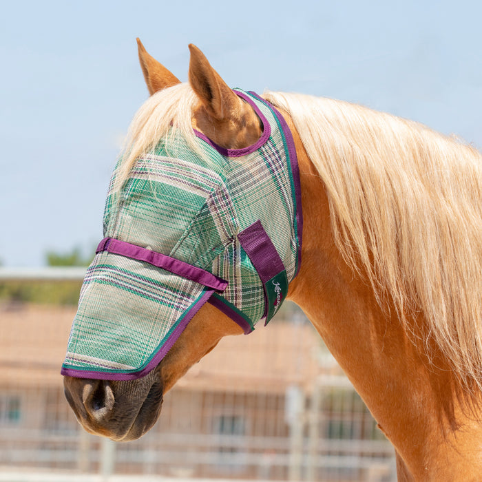 Kensington Equine Horse Fly Mask w/ Nose | UV blocking + Durable In Imperial Jade
