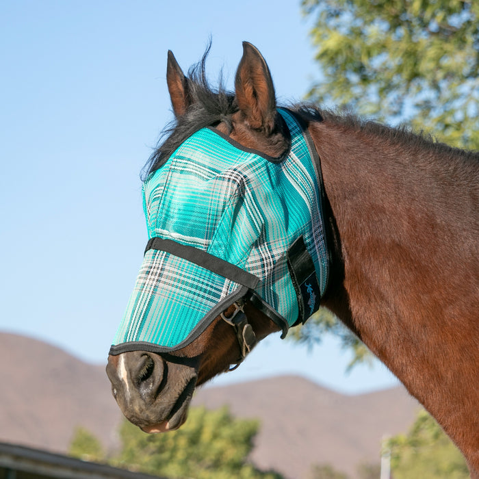 Kensington Equine Horse Fly Mask w/ Nose | UV blocking + Durable In Atlantis