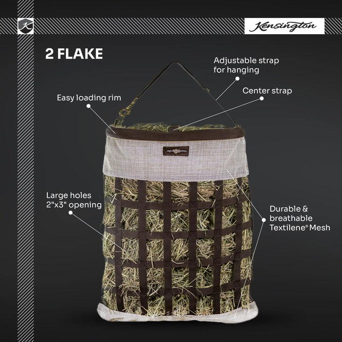Slow Feed Hay Bag with Easy Load Rim - 2 Flake Capacity Kensington Protective Products
