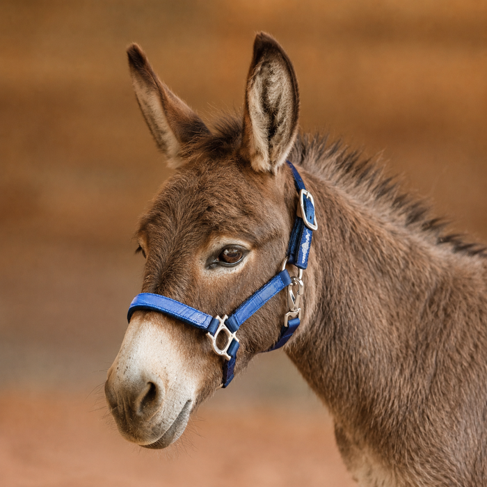 Mini Donkey Reflective Nylon Halter with Textliene