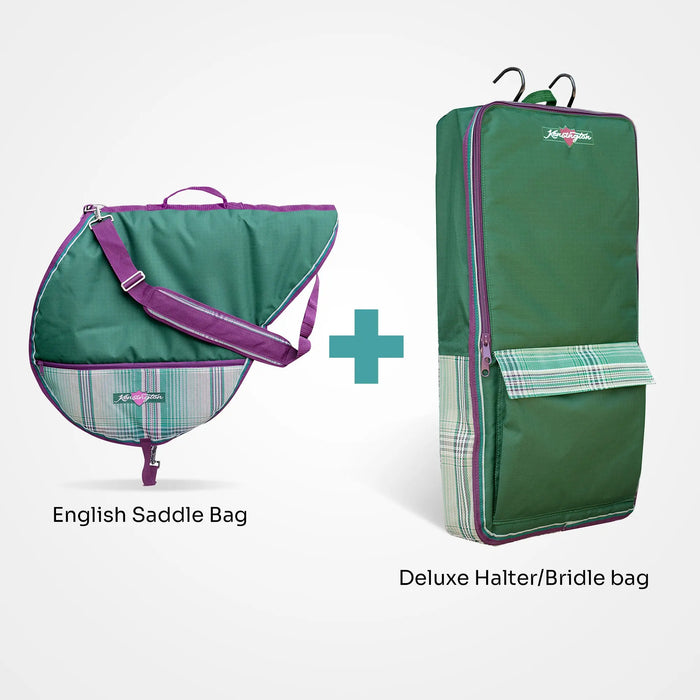 Bundle: English Saddle Protective Carry Bag & Halter/Bridle Bag Kensington Protective Products
