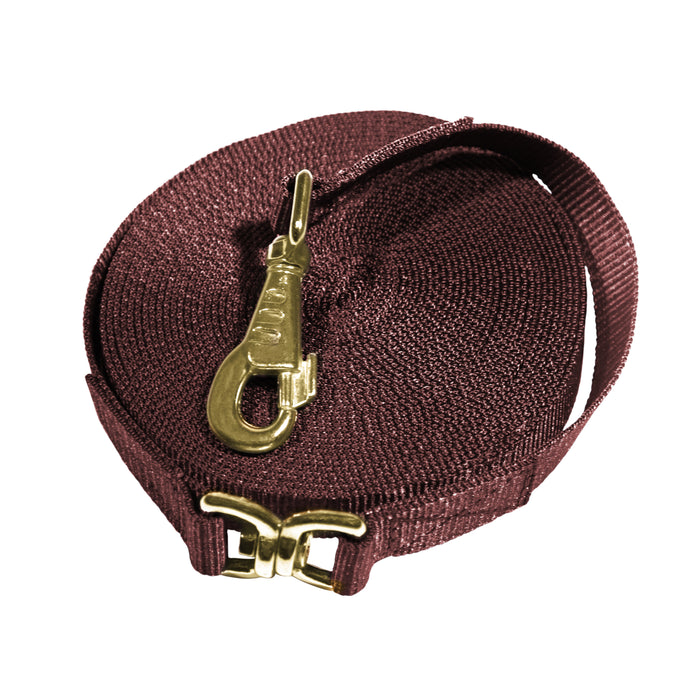 30’ Flat Nylon Lunge Line with Swivel
