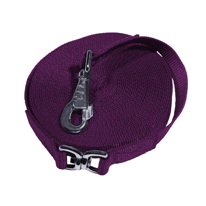 30’ Flat Nylon Lunge Line with Swivel