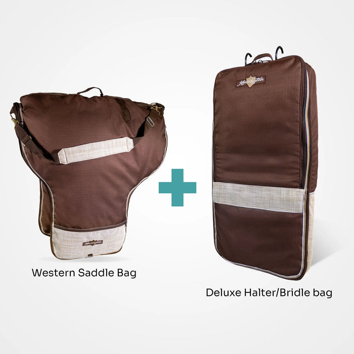 Bundle: Western Saddle Protective Carry Bag & Halter/Bridle Bag Kensington Protective Products