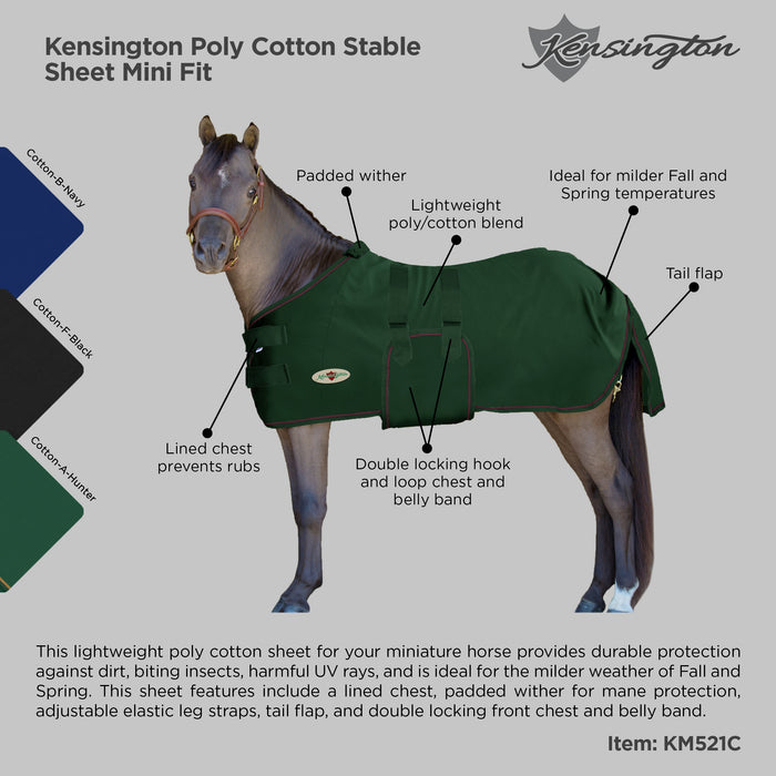 Mini Donkey Stable Day Sheet – Lightweight Poly Cotton