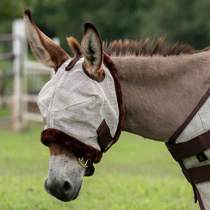 Mini Donkey Fly Mask with Fleece Trim - 73% UV Blocking Kensington Protective Products