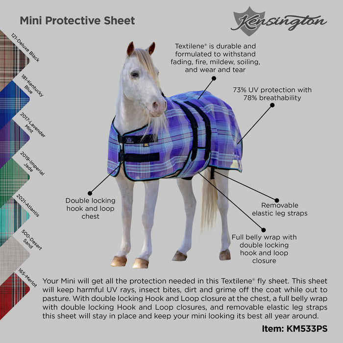Mini Donkey Protective Fly Sheet with Belly Band - 73% UV Protection