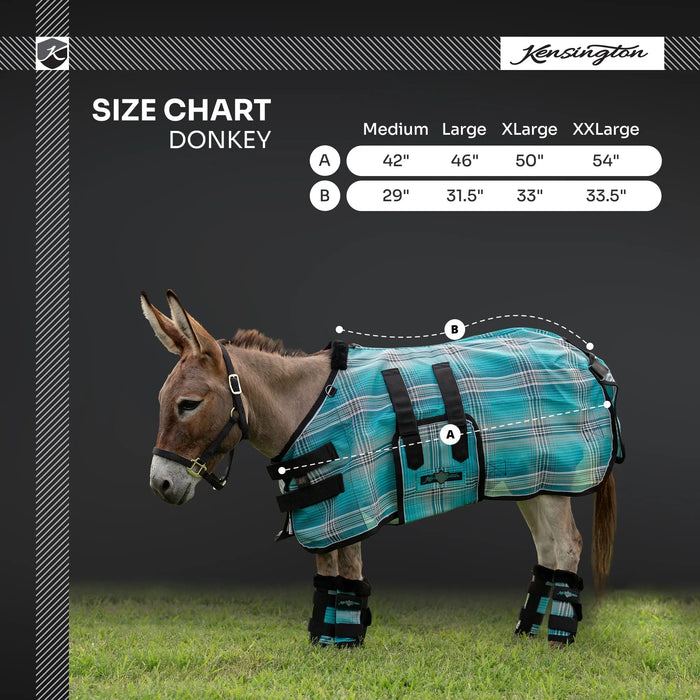 Mini Donkey Protective Fly Sheet with Belly Band - 73% UV Protection Kensington Protective Products
