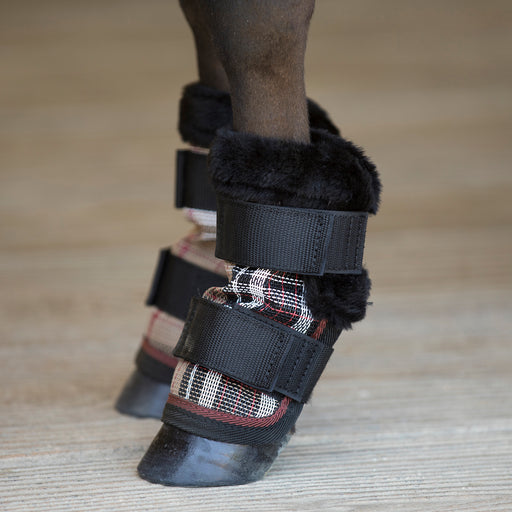 Kensington Equine Mini Horse Fly Boots | Pair | UV + Fly Protection In Deluxe Black
