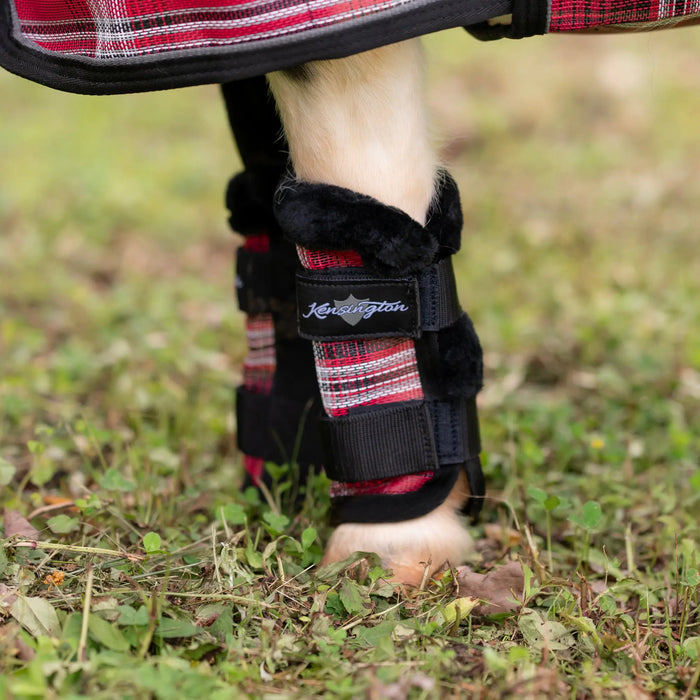 Mini Donkey Fly Boots with Fleece Trim - Set of 4 - 73% UV + Fly Protection