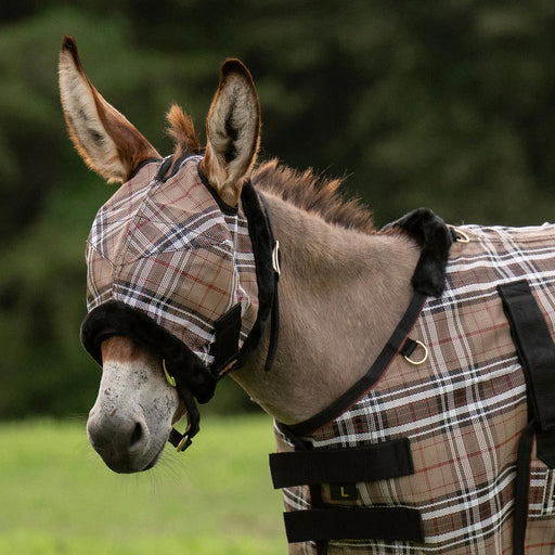 Mini Donkey Fly Mask with Fleece Trim - 73% UV Blocking Kensington Protective Products