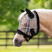 Kensington Equine Pony Fly Mask with Ears & Fleece Trim | UV Blocking In Deluxe Black