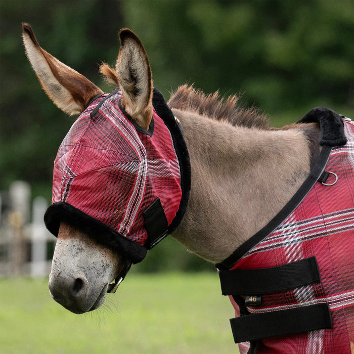 Mini Donkey Fly Mask with Fleece Trim - 73% UV Blocking Kensington Protective Products