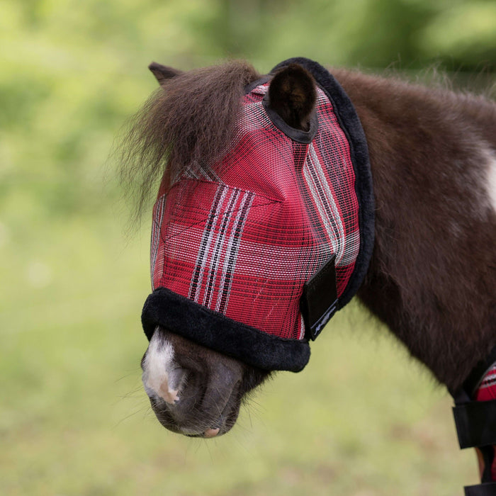 Mini Donkey Fly Mask with Fleece Trim - 73% UV Blocking