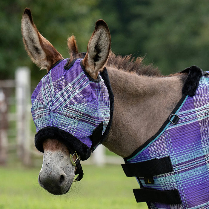 Mini Donkey Fly Mask with Fleece Trim - 73% UV Blocking Kensington Protective Products