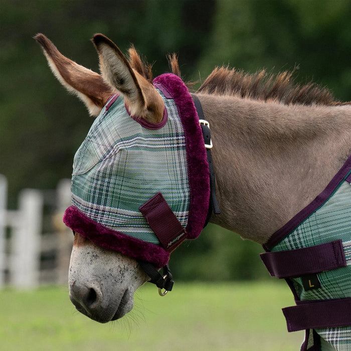 Mini Donkey Fly Mask with Fleece Trim - 73% UV Blocking Kensington Protective Products