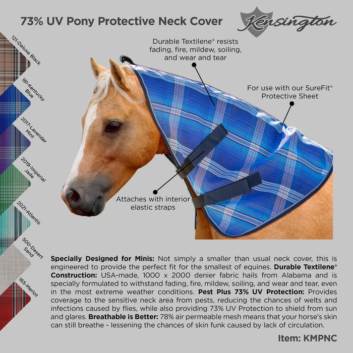Pony Protective Neck Cover - Pairs with Fly Sheet - 73% UV Blocking Kensington Protective Products
