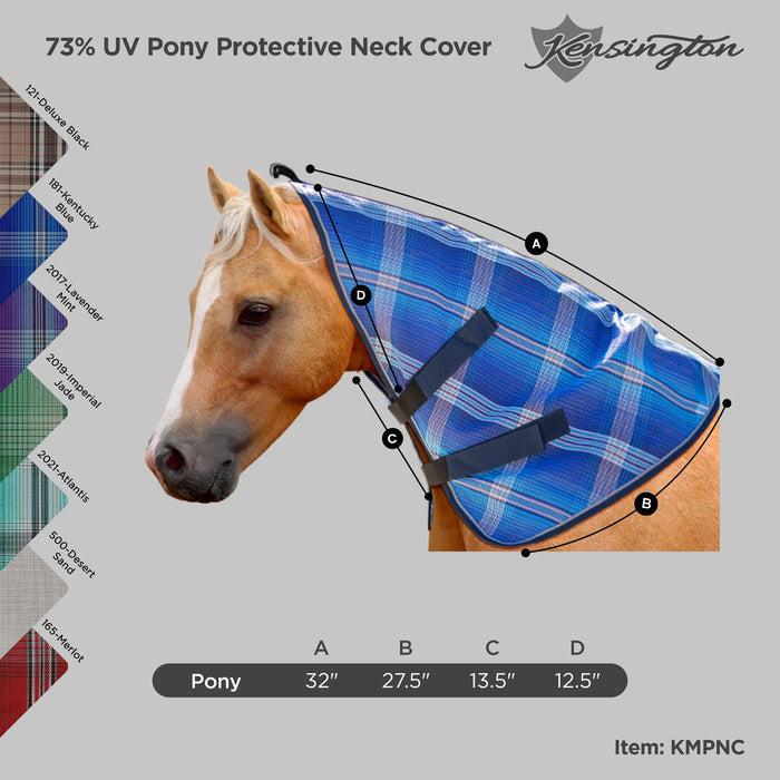 Pony Protective Neck Cover - Pairs with Fly Sheet - 73% UV Blocking Kensington Protective Products