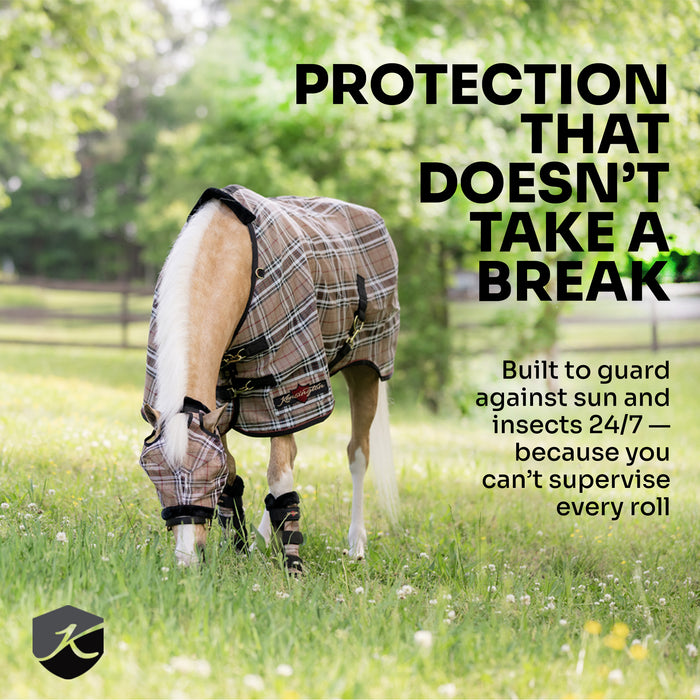 Kensington Equine Draft Horse Fly Sheet | Breathable 73% UV Protection Feature 3