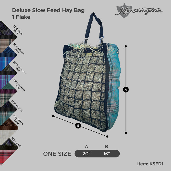 Deluxe Slow Feed Hay Bag - 1 Flake