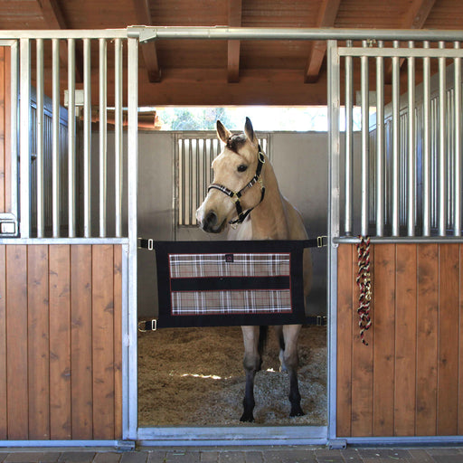 Kensington Equine Stall Guard | Durable Nylon + Breathable Mesh In Deluxe Black