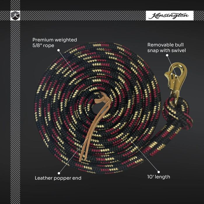 10' Tricolored Clinician Equine Training Lead Kensington Protective Products