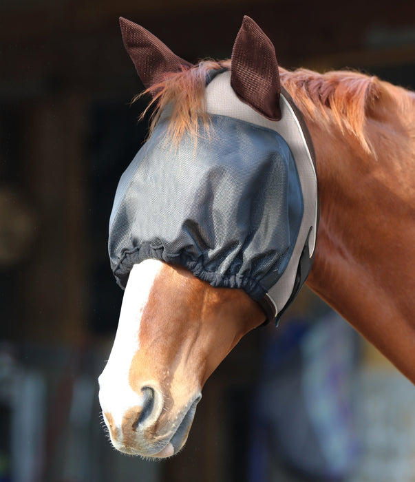 Kensington Dartless Fly Mask with Ears - 500 Desert Sand Brown Tan 