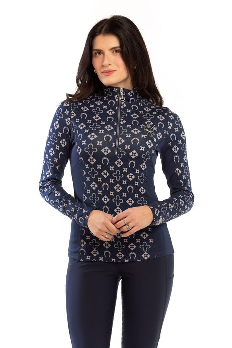 Ideal Show Shirt (Long Sleeve) - Equestrian Print