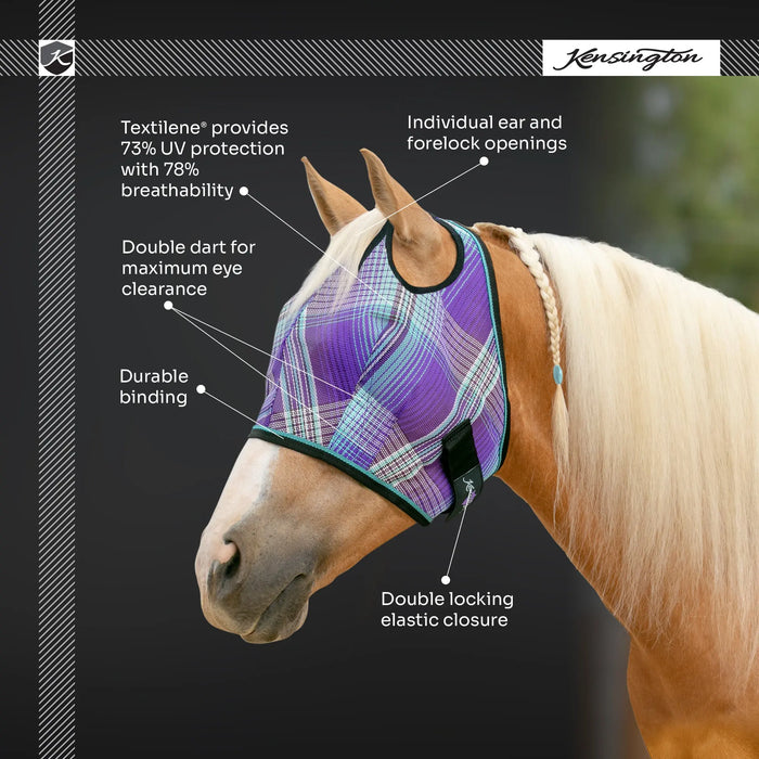 Kensington Equine Horse Fly Mask | UV blocking + Durable  Infographic