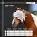 Kensington Equine Horse Fly Mask w/ Fleece | UV blocking + Comfort Size Chart