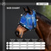 Kensington Equine Horse Fly Mask w/ Fleece | UV blocking + Comfort Size Chart