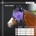 Kensington Equine Horse Fly Mask w/ Fleece & Ears | UV + Comfort Size Chart