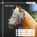 Kensington Equine Horse Fly Mask w/ Nose | UV blocking + Durable Size Chart