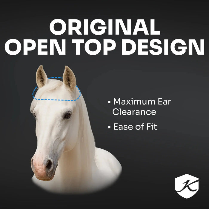 Kensington Equine Horse Fly Mask w/ Fleece | UV blocking + Comfort Feature 2