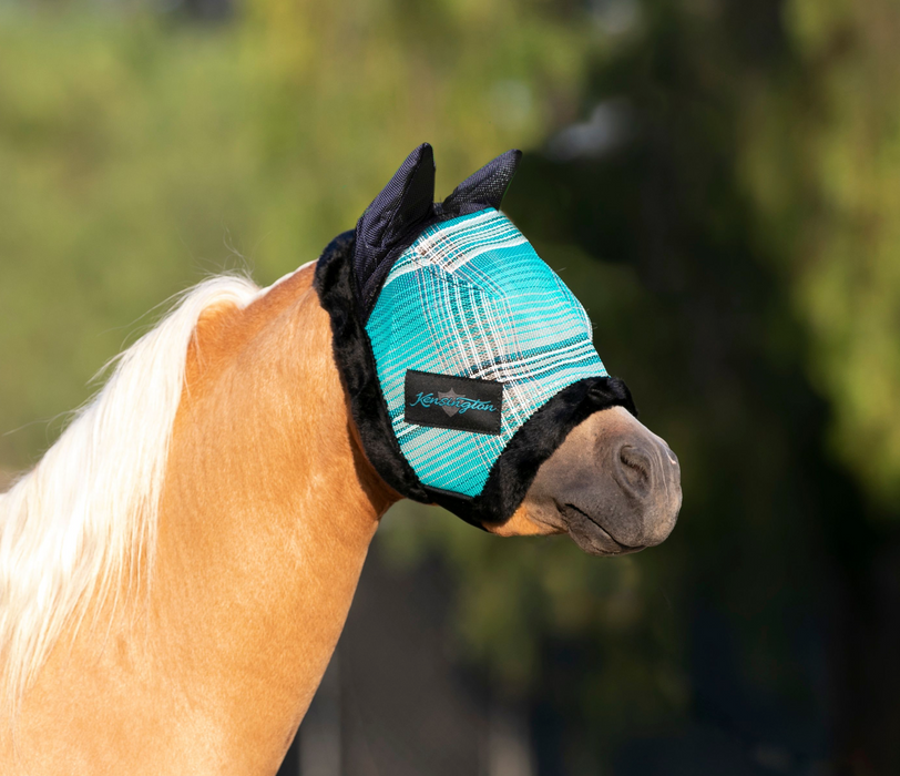 73% UV Pony Fly Mask with Fleece Trim & Soft Mesh Ears