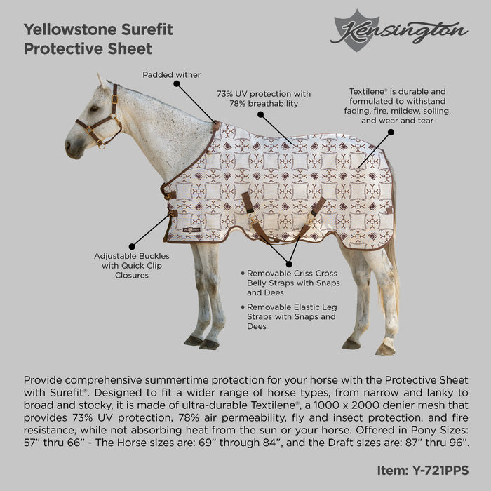 Yellowstone Protective Fly Sheet with SureFit® - 73% UV Blocking