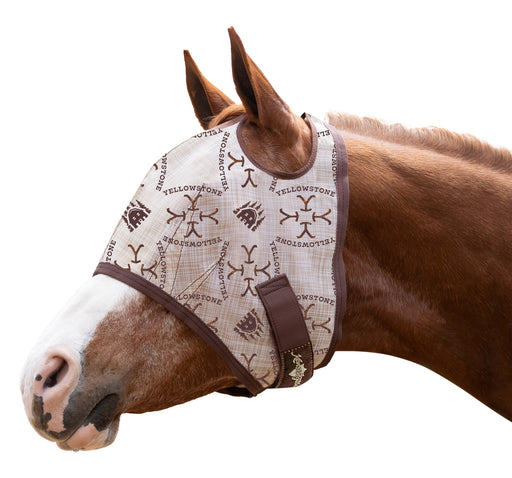 Yellowstone 73% UV Fly Mask with Web Trim - Dual Ear Opening & Forelock Freedom
